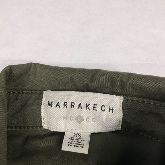 Marrakech Womens Anorak Jacket Green Zip Up Casual Soft Shell Utility Pockets XS - Picture 3 of 11